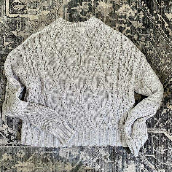360 Cotton Blend Knit Cropped Sweater - Picture 6 of 6